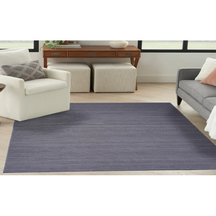 Nourison Washable Essentials Navy WAE01 4 ft. X 6 ft. Rectangle Rug