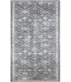 Nourison Home Astra Machine Washable ASW16 Dark Blue 2 ft. 2 in. X 8 ft. Area Rug