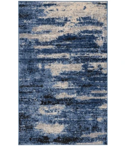 Calvin Klein River Flow RFV01 Blue Grey 3 ft. 2 in. X 5 ft. Area Rug