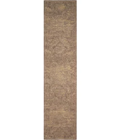 Nourison Home Silken Allure SLK19 Mushroom 2 ft. 5 in. X 10 ft. Area Rug