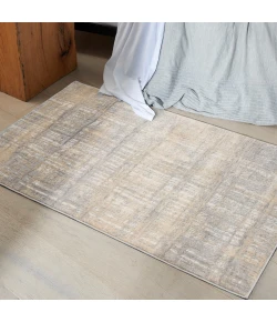 Calvin Klein CK005 Enchanting ECH05 Grey Ivory 3 ft. 2 in. X 5 ft. Area Rug