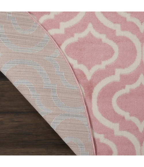 Nourison Jubilant Round Area Rug JUB19-Pink