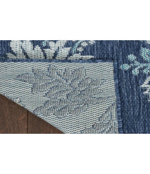 Nourison Garden Oasis Navy GOA03 4 ft. X 6 ft. Rectangle Rug