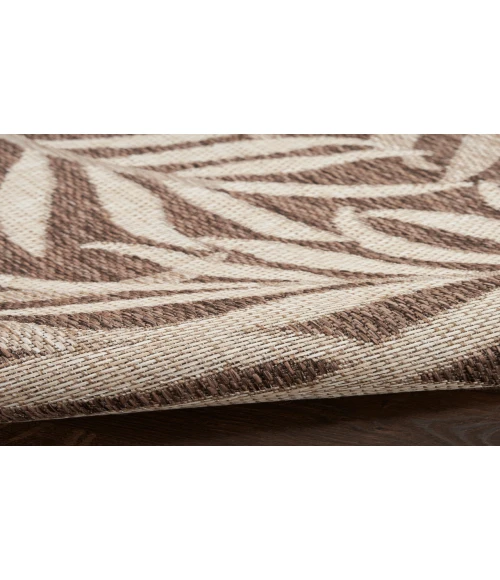 Nourison Garden Oasis Mocha GOA01 6 ft. X 9 ft. Rectangle Rug