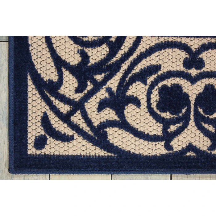 Nourison Home Aloha Blue ALH16 9ft.6in. x 13ft. Rect. Rug