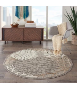 Nourison Home Aloha ALH05 Natural 5 ft. 3 in. Round Area Rug