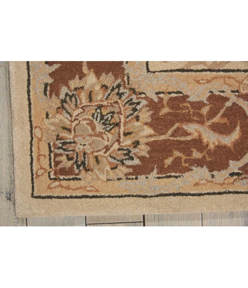 Nourison Home Heritage Hall Brown HE27 5ft.6in. x 8ft.6in. Rect. Rug