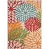 Nourison Home Aloha ALH05 Green 5 ft. 3 in. X 7 ft. 5 in. Area Rug