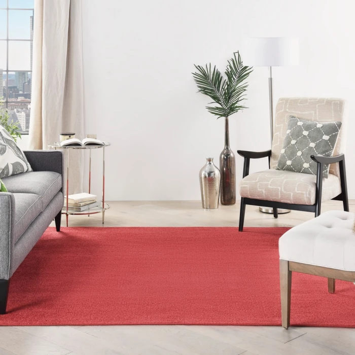 Nourison Essentials Area Rug NRE01-Brick Red
