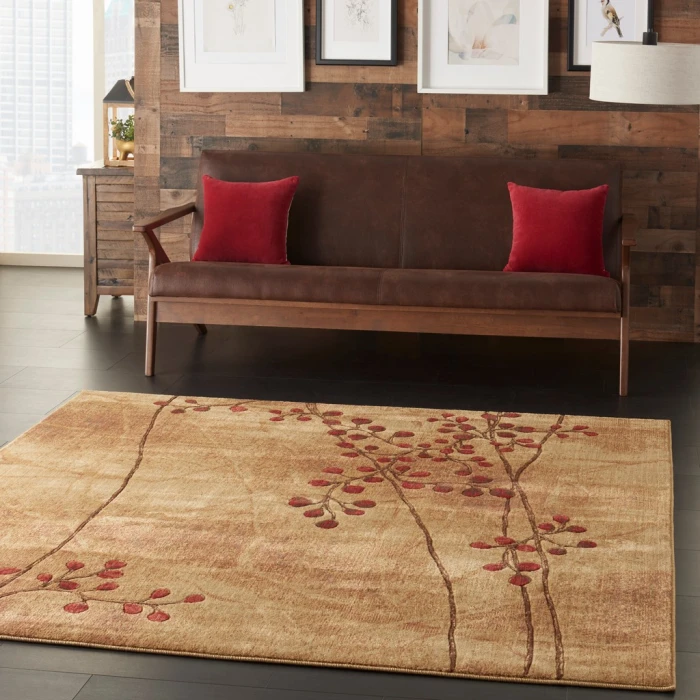 Nourison Somerset Square Area Rug ST74-Latte