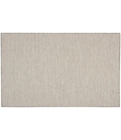 Nourison Home Courtyard COU01 Ivory Silver 5 ft. Square Area Rug