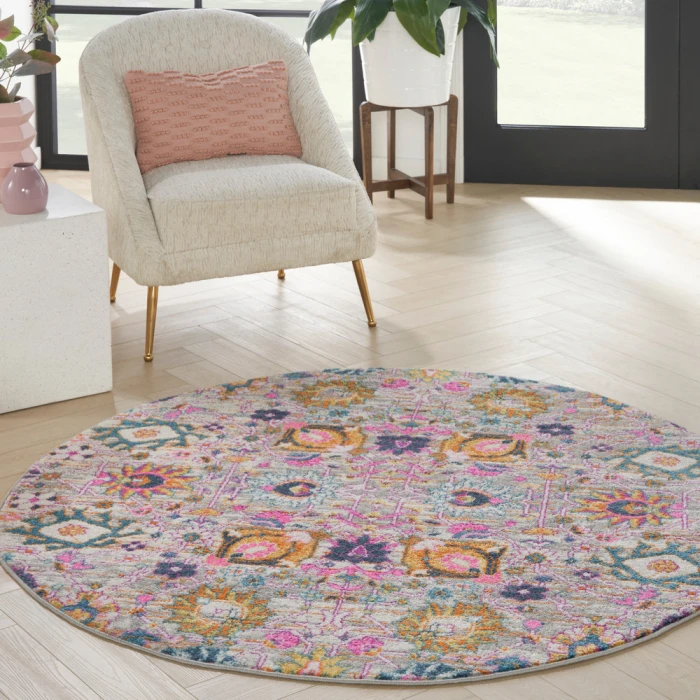Nourison Passion Area Rug PSN01 Silver
