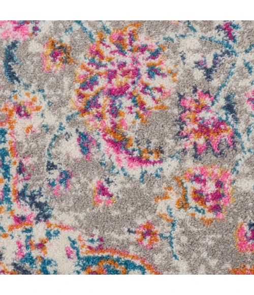 Nourison Passion Round Area Rug PSN22-Grey/Multi