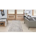 Nourison Astra Machine Washable Light Blue ASW11 2 ft. X 6 ft. Rectangle Rug