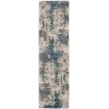 Nourison Home American Manor AMR04 Ivory Blue 2 ft. 2 in. X 7 ft. 6 in. Area Rug