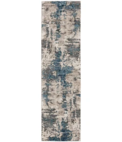 Nourison Home American Manor AMR04 Ivory Blue 2 ft. 2 in. X 7 ft. 6 in. Area Rug
