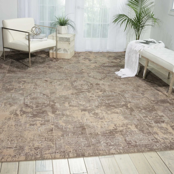Nourison Silk Elements Area Rug SKE19-Mushroom