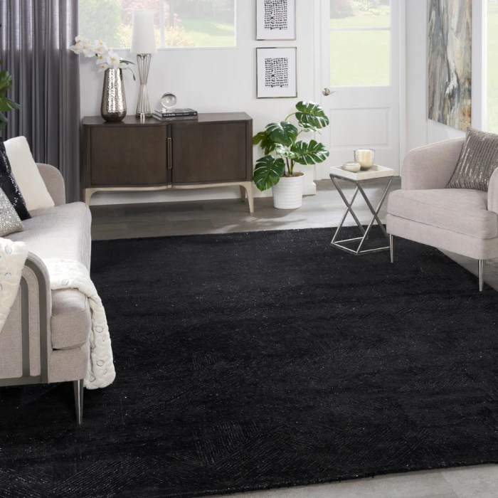 Michael Amini Ma30 Star Area Rug SMR01 Black
