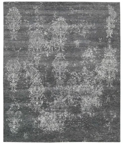 Nourison Home Silk Shadows SHA14 Graphite 3 ft. 9 in. X 5 ft. 9 in. Area Rug