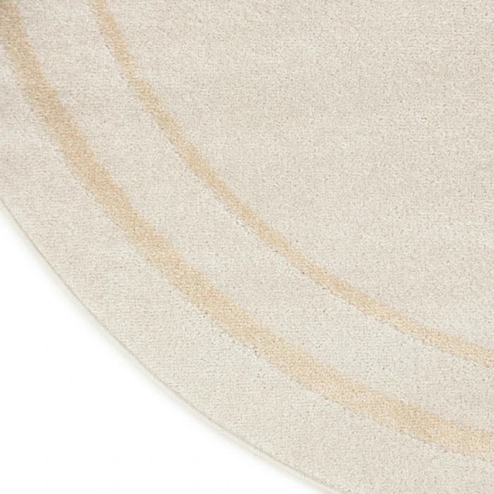 Nourison Home Nourison Essentials Ivory Gold NRE02 6 ft. Round Rug