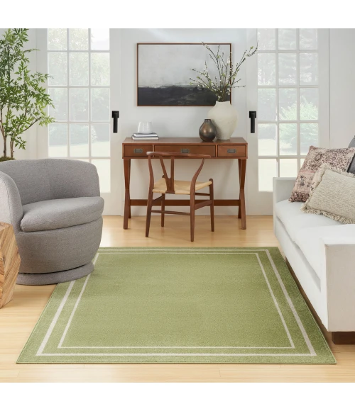 Nourison Nourison Essentials Area Rug NRE02 Green Ivory