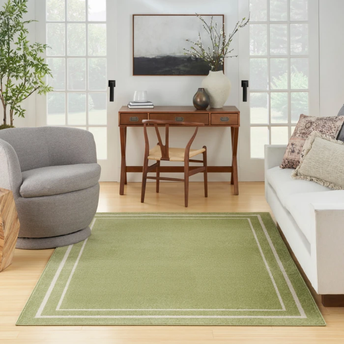 Nourison Nourison Essentials Area Rug NRE02 Green Ivory