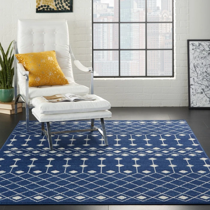 Nourison Grafix Area Rug GRF37-Navy