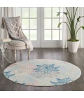 Nourison Jubilant Round Area Rug JUB08-Ivory/Multicolor