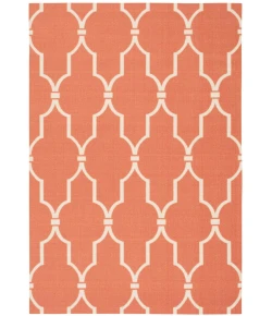 Nourison Home & Garden Orange RS087 4ft.4in. x 6ft.3in. Rect. Rug