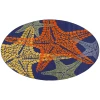 Nourison Home Aloha ALH28 Blue Multicolor 7 ft. 10 in. Round Area Rug