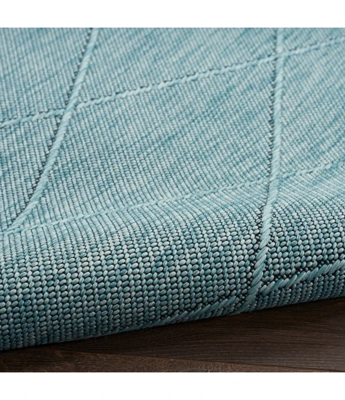 Nourison Washable Solutions Aqua WSL01 5 ft. X 7 ft. Rect. Rug