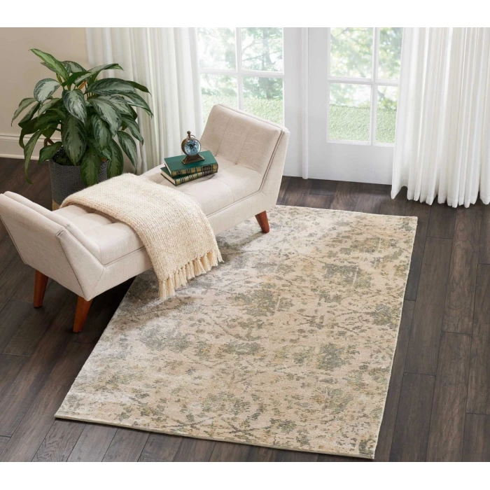 Nourison Home Lucent Cream / Ivory LCN05 3ft.9in. x 5ft.9in. Rect. Rug