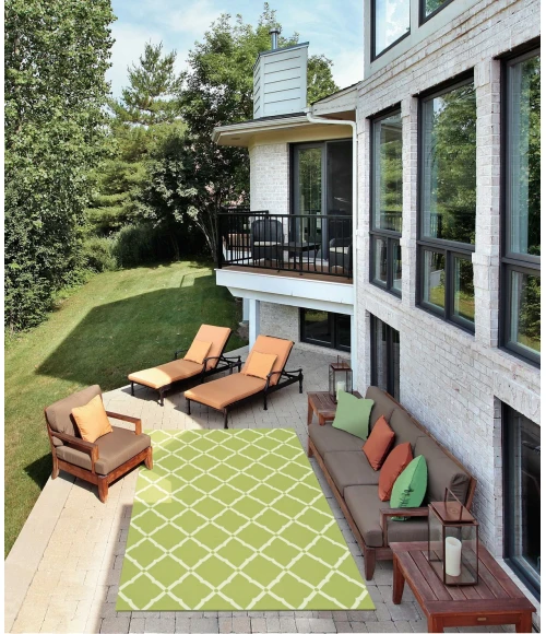 Nourison Home & Garden Area Rug RS091 Light Green 10' x 13'