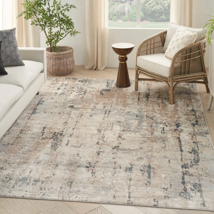 Nourison Quarry Beige Grey QUA01 7 ft. X 10 ft. Rect. Rug