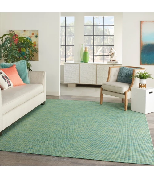Nourison Positano Area Rug POS01 Blue Green 10' x 14'
