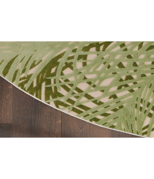 Nourison Aloha Ivory Green ALH41 7 ft. 10 in. Round Rug