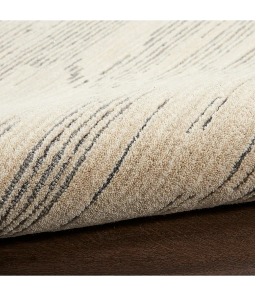 Michael Amini Ma30 Star Area Rug SMR02 Ivory/Grey 5'3" x 7'3"