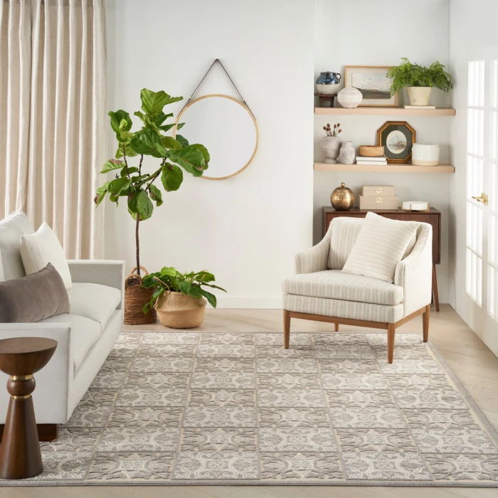 Nourison Aloha Area Rug ALH34 Ivory Grey
