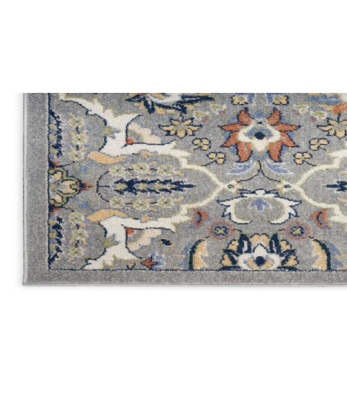 Nourison Allur Grey ALR03 2 ft. 3 in. X 7 ft. 6 in. Rectangle Rug