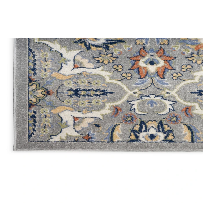 Nourison Allur Grey ALR03 2 ft. 3 in. X 7 ft. 6 in. Rectangle Rug