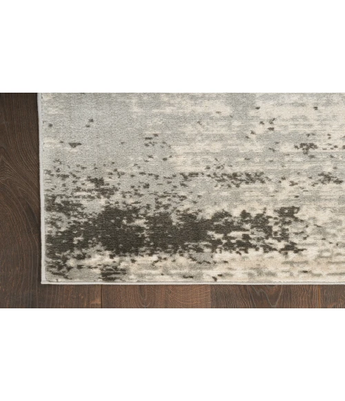 Nourison Serenity Home Ivory Grey SRH06 2 ft. 2 in. X 7 ft. 6 in. Rectangle Rug