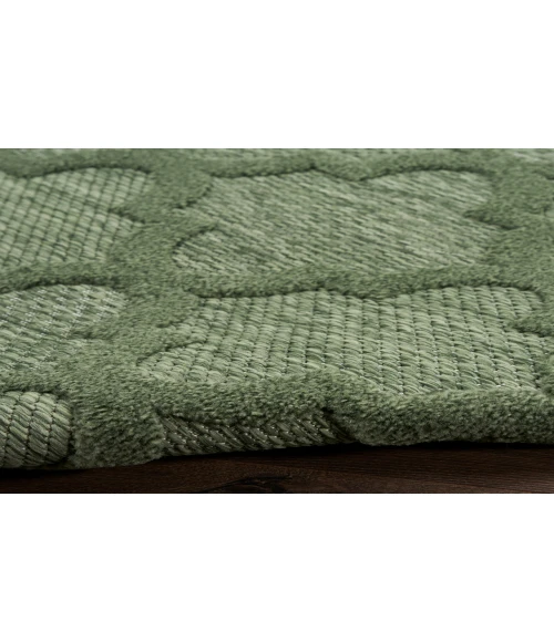 Nourison Easy Care Green NES01 4 ft. X 6 ft. Rectangle Rug