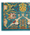 Nourison Allur Area Rug ALR03 Turquoise Ivory