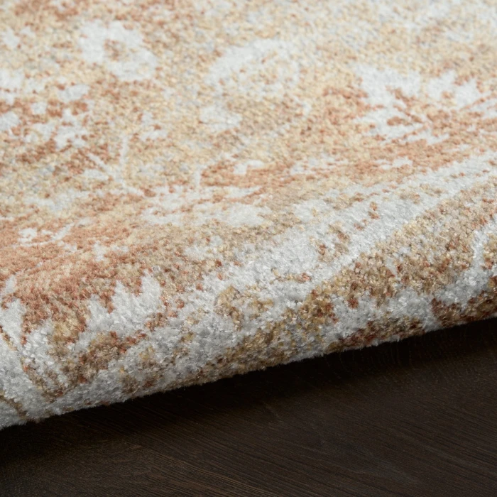 Nourison Astra Machine Washable Rust Multicolor ASW11 2 ft. 2 in. X 8 ft. Rect. Rug