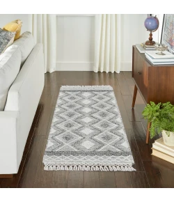 Nourison Home SR301 Grey/Ivory 2 ft. 3 in. X 8 ft. Area Rug