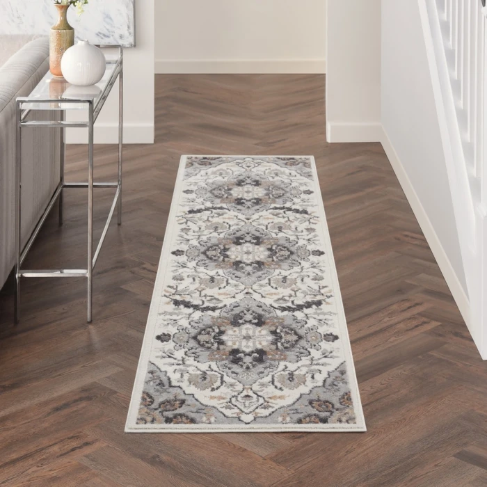 Nourison Elation Area Rug ETN09-Ivory Grey