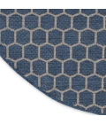Nourison Twist Reversible Blue TWS01 8 ft. X Round Rug