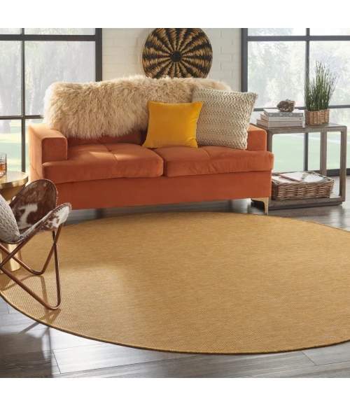 Nourison Positano Round Area Rug POS01-Yellow