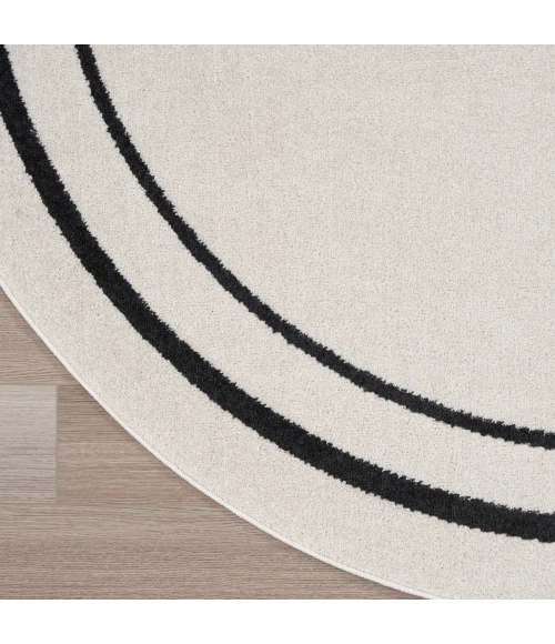 Nourison Nourison Essentials Area Rug NRE02 Ivory/Black