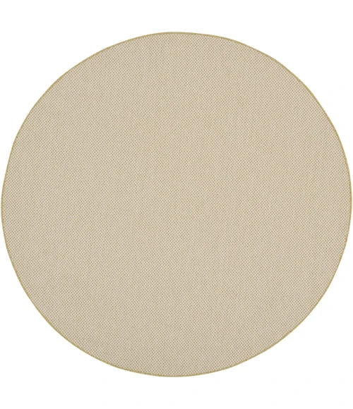Nourison Home Courtyard Tan COU01 8ft. x Round Round Rug